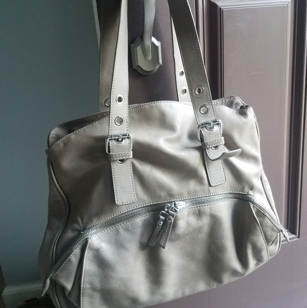 Nuovedive leather shoulder bag